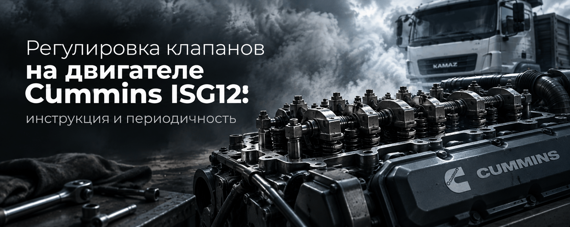 Регулировка клапанов на двигателе Cummins ISG12: инструкция и периодичность